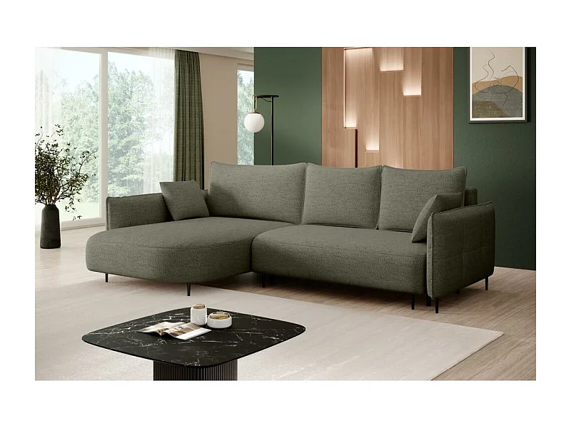 ECKSCHLAFSOFA Sycylia links grün