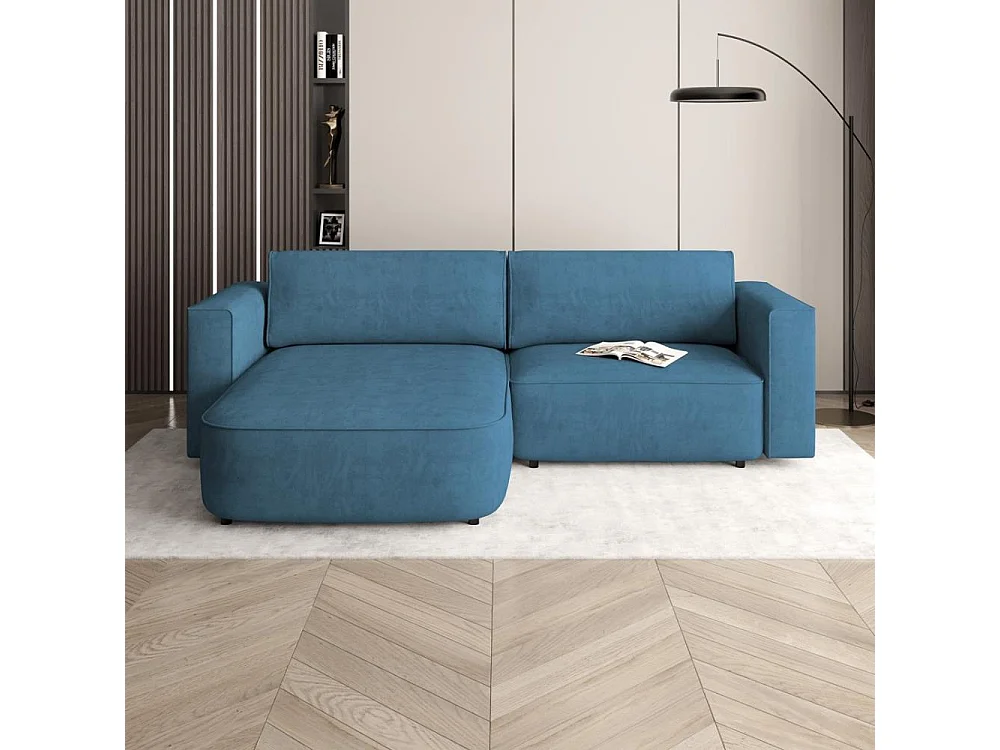 ECKSCHLAFSOFA Carlos dunkelblau