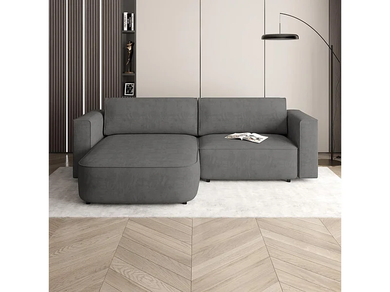 ECKSCHLAFSOFA Carlos dunkelgrau