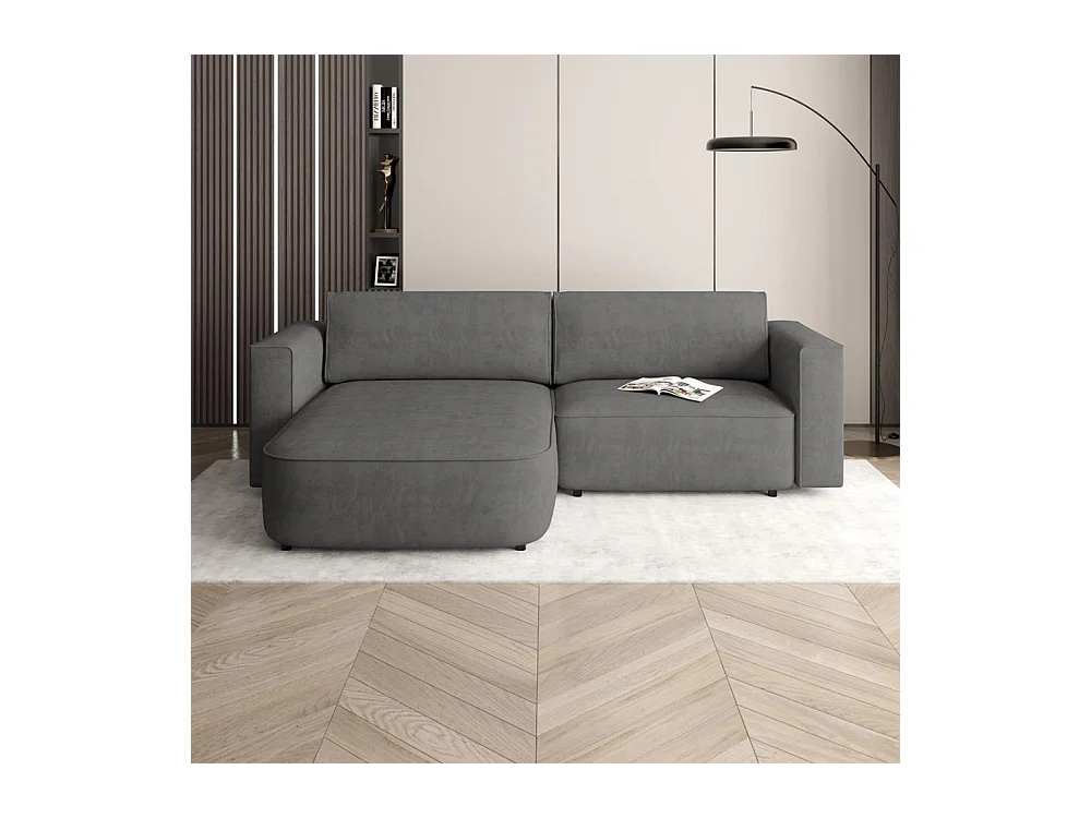 ECKSCHLAFSOFA Carlos dunkelgrau