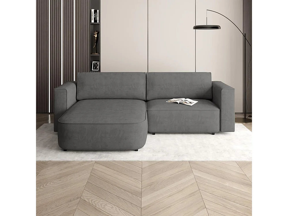 HOEKBANK Carlos donkergrijs