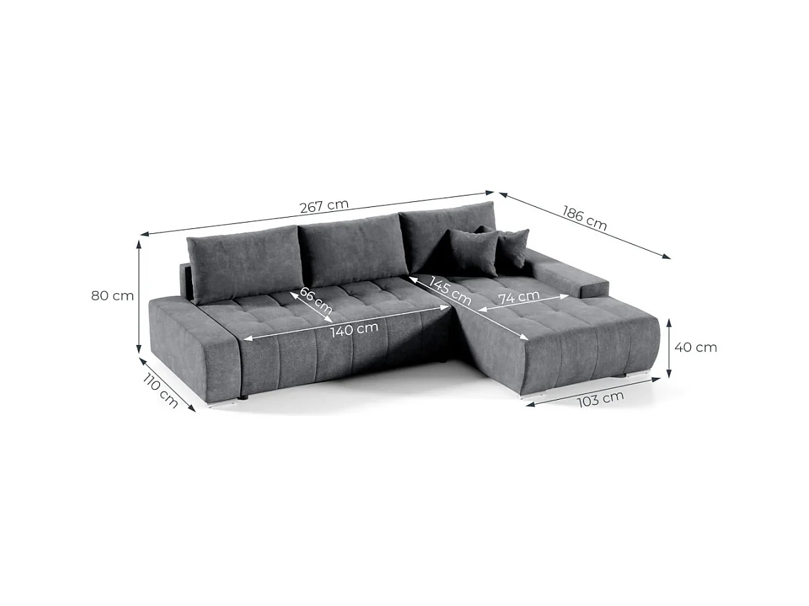 ECKSCHLAFSOFA Draco L Rosa