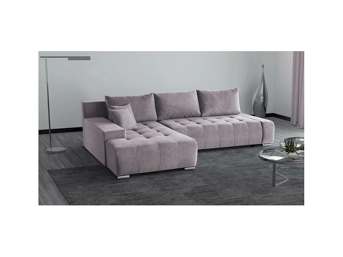 Canapé-lit ECKSCHAFSOFA Draco L Rosa