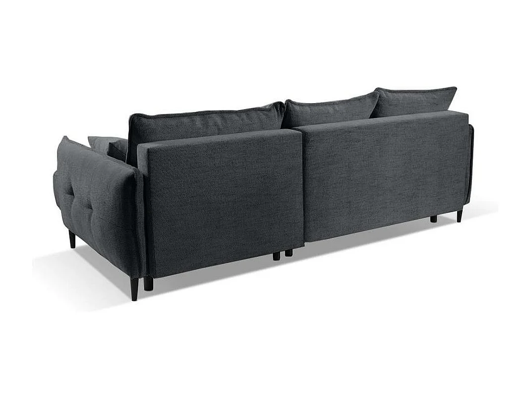 ECKSCHLAFSOFA Sycylia rechts dunkelgrau