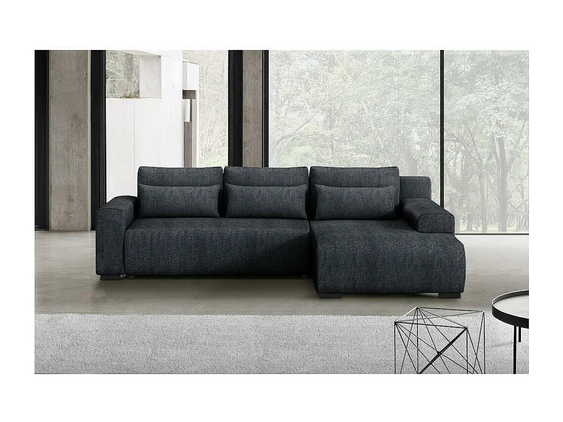 Hoekslaapbank Benny antraciet rechts