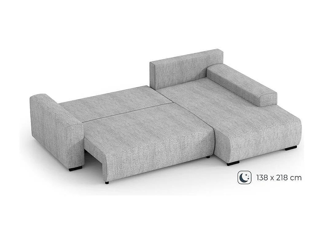 Hoekslaapbank Benny antraciet rechts