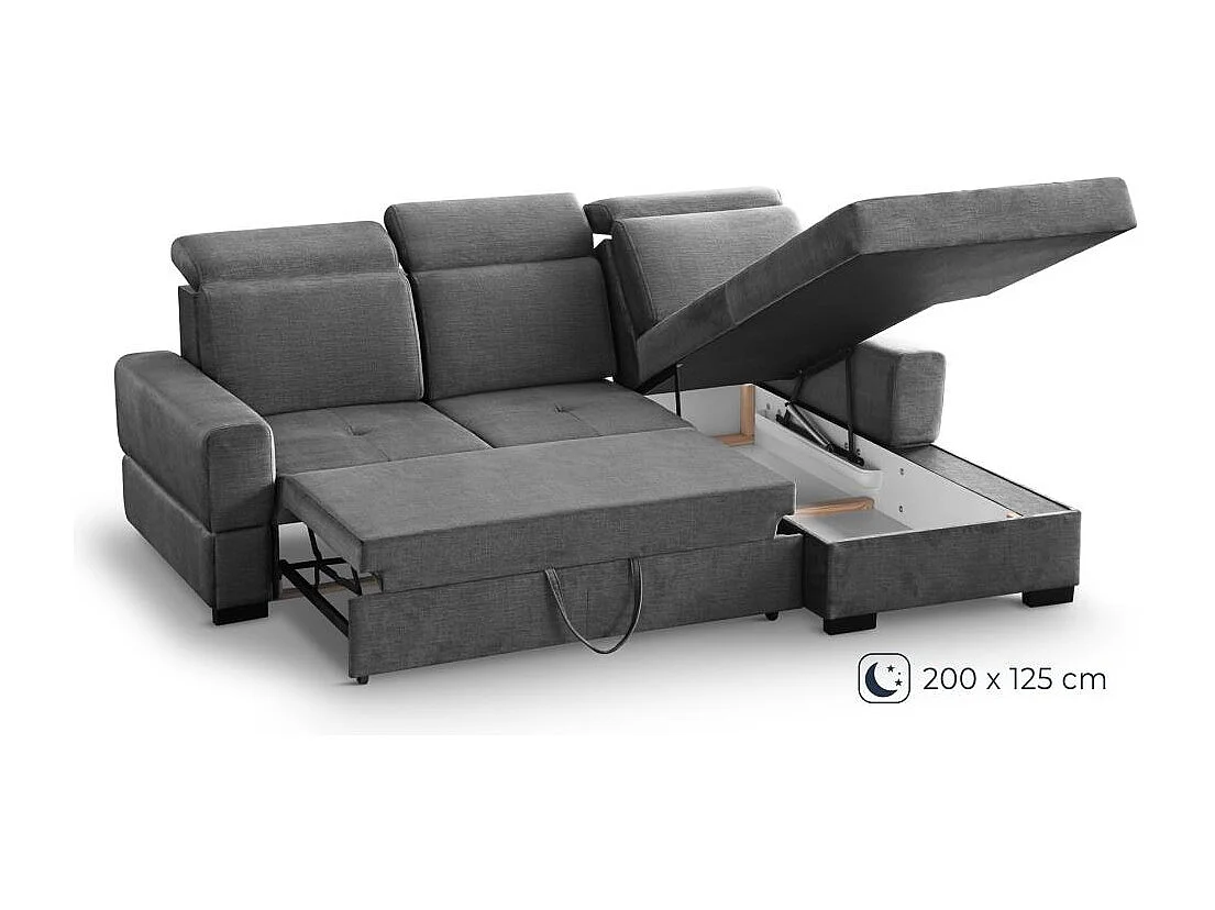 CANAPE Alex Mini gris foncé à droite