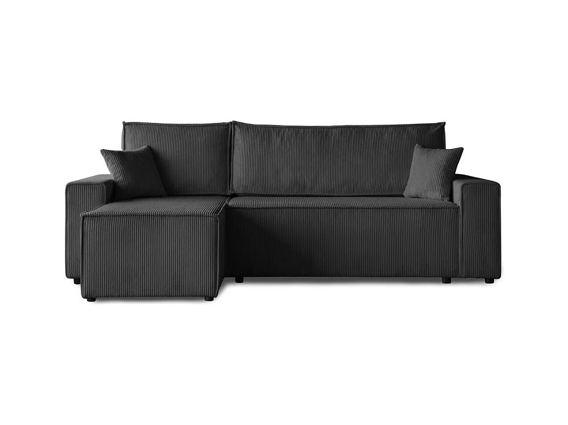 ECKSCHLAFSOFA mit Schlaffunktion Hektor dunkelgrau