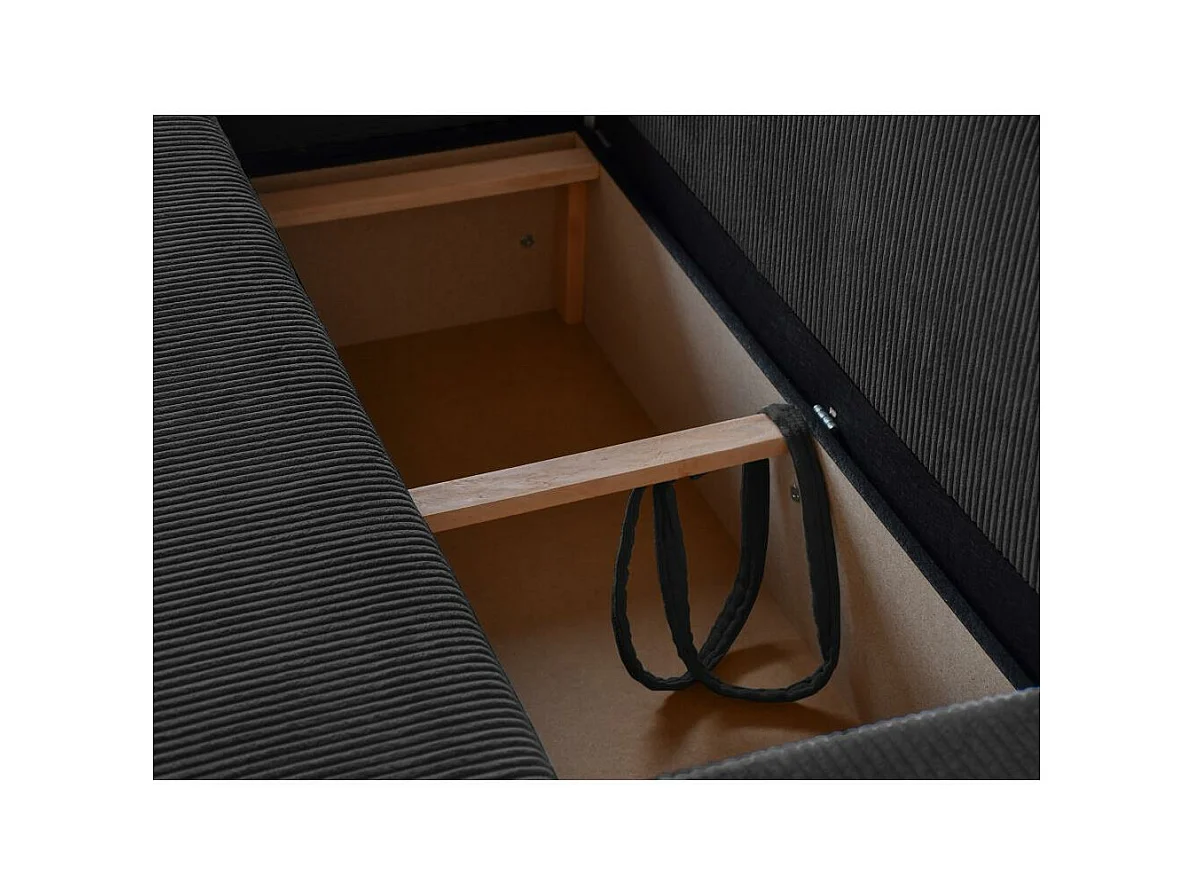 ECKSCHLAFSOFA mit Schlaffunktion Hektor dunkelgrau