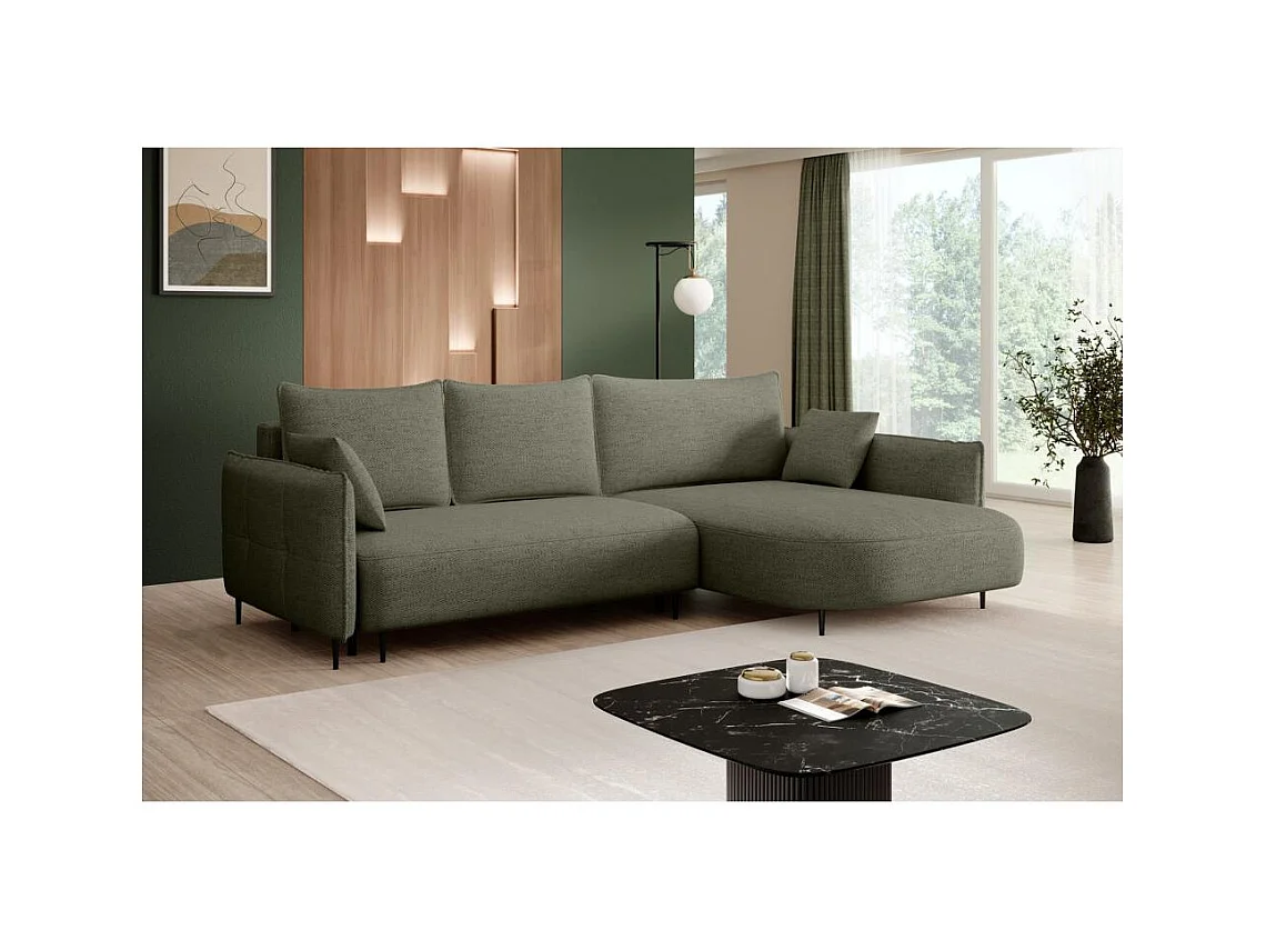 ECKSCHLAFSOFA Sycylia rechts grün