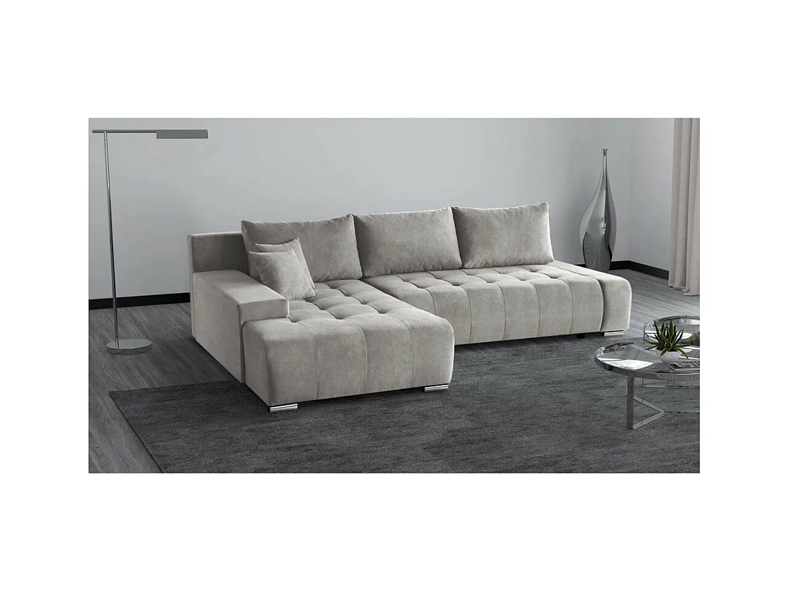 Canapé-lit ECKSCHLAFSOFA Draco L Beige