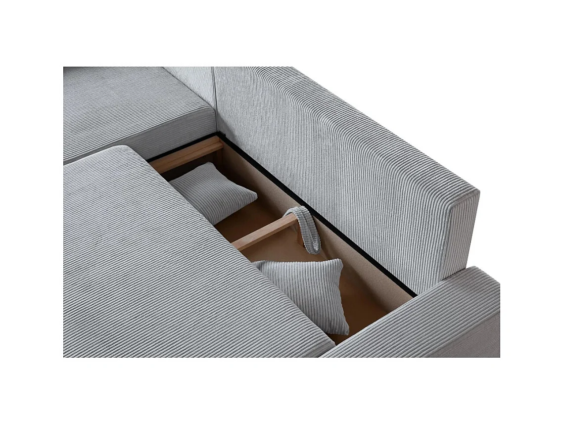 ECKSCHLAFSOFA Draco L Hellgrau