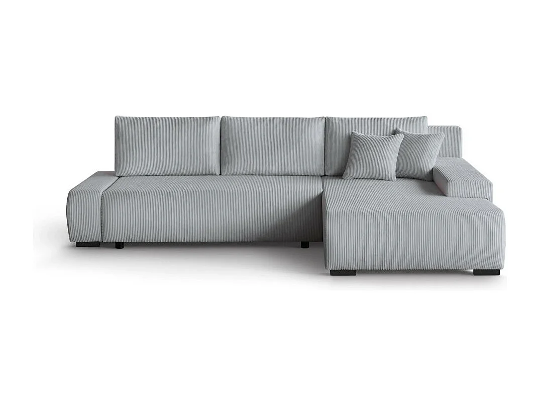Canapé-lit ECKSCHLAFSOFA Draco L gris clair