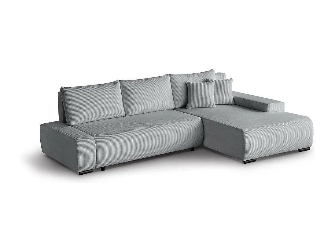 Canapé-lit ECKSCHLAFSOFA Draco L gris clair