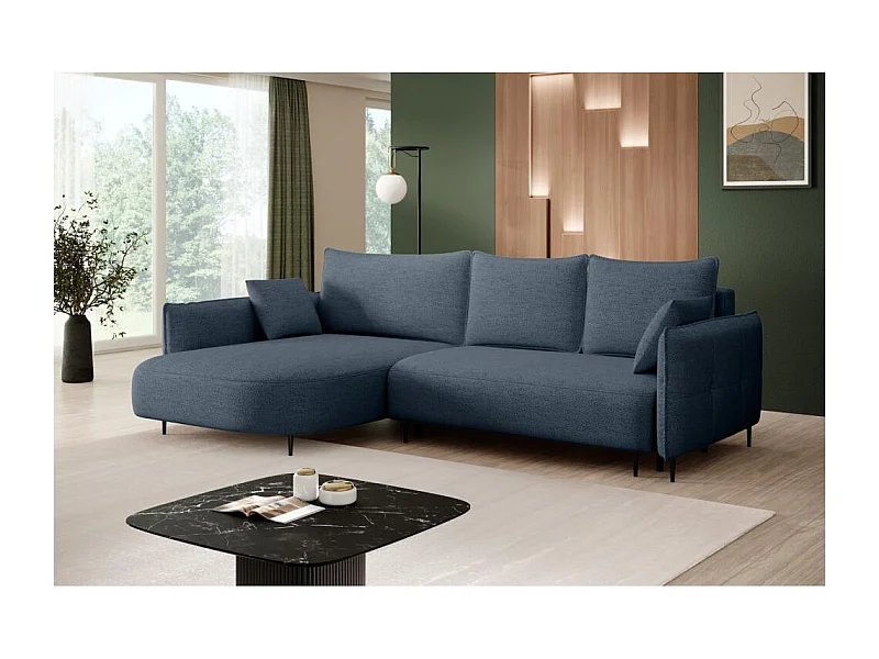 ECKSCHLAFSOFA Sycylia links dunkelblau