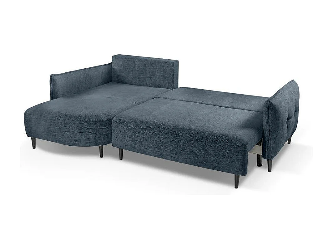 Hoekslaapbank Sycylia links donkerblauw