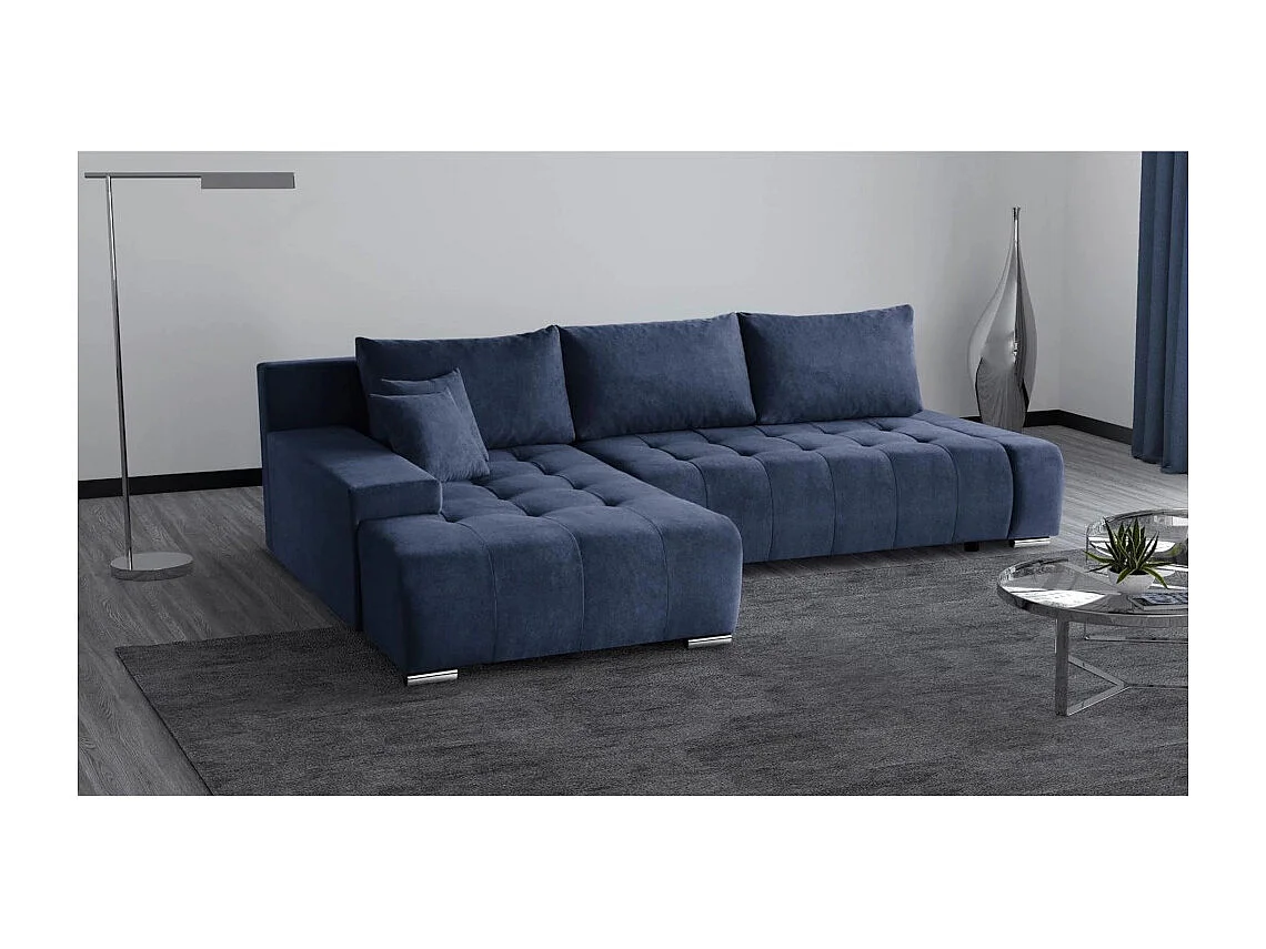 ECKSCHLAFSOFA Draco L Dunkelblau