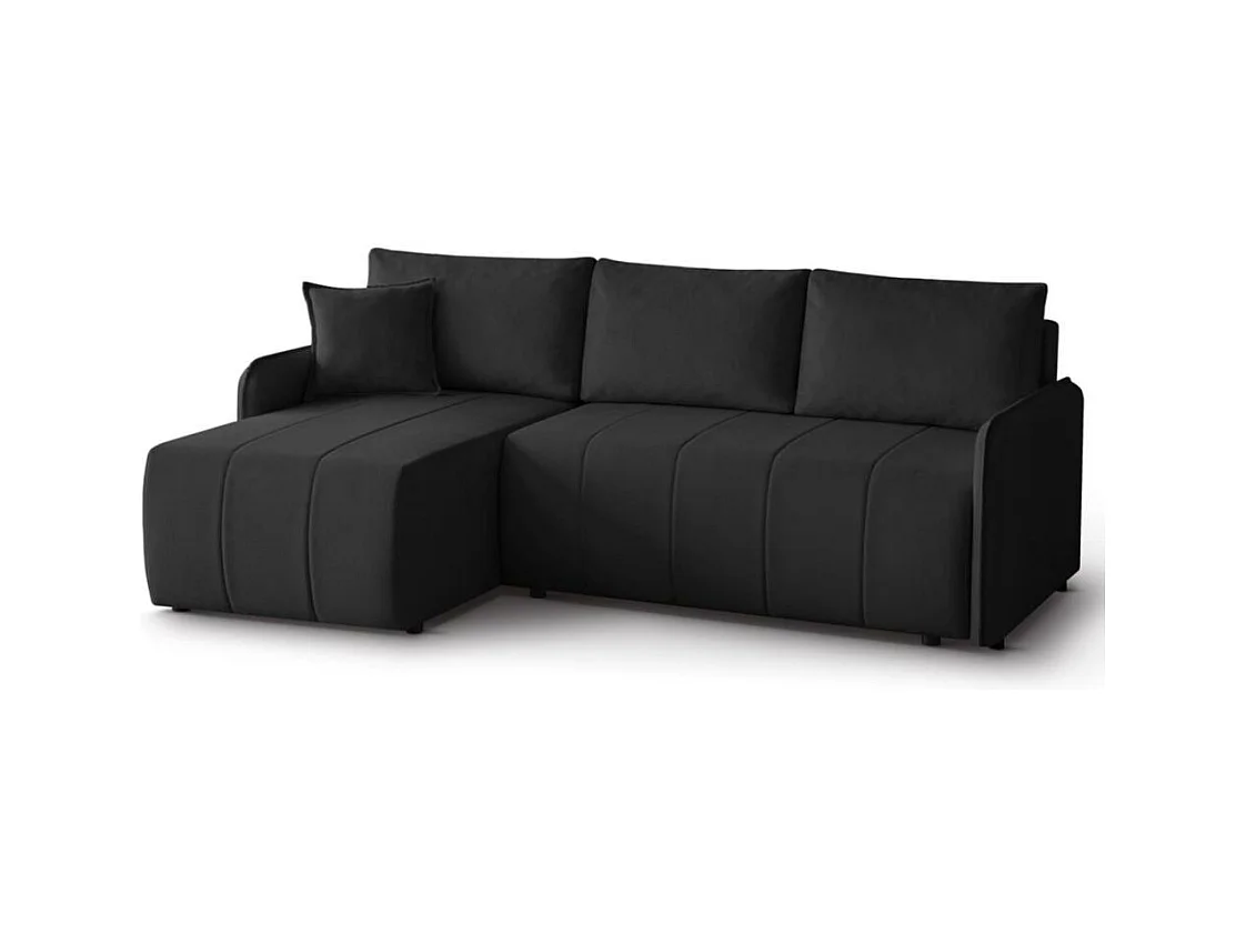 ECKSCHLAFSOFA Capri schwarz