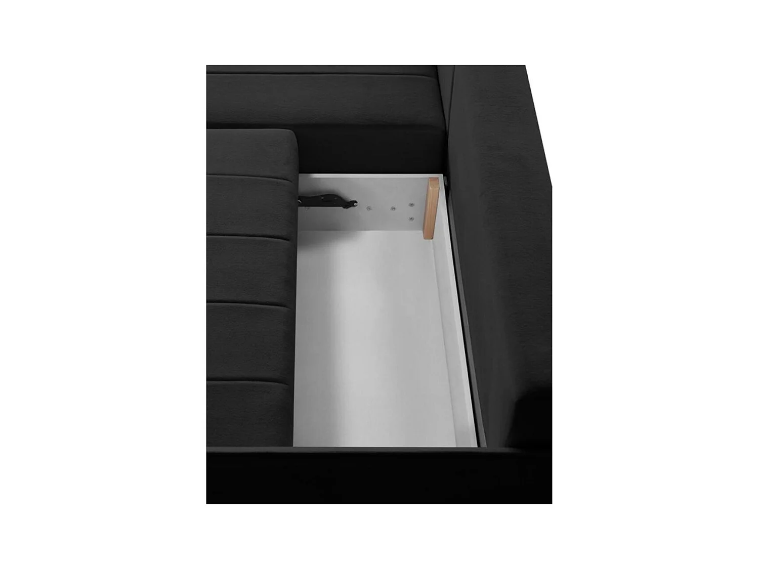 ECKSCHLAFSOFA Capri schwarz