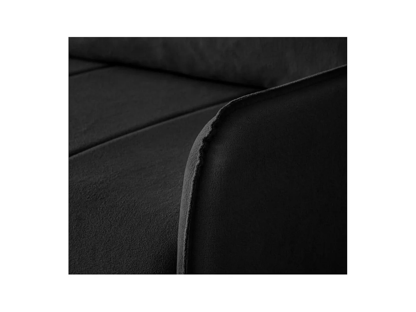 ECKSCHLAFSOFA Capri schwarz