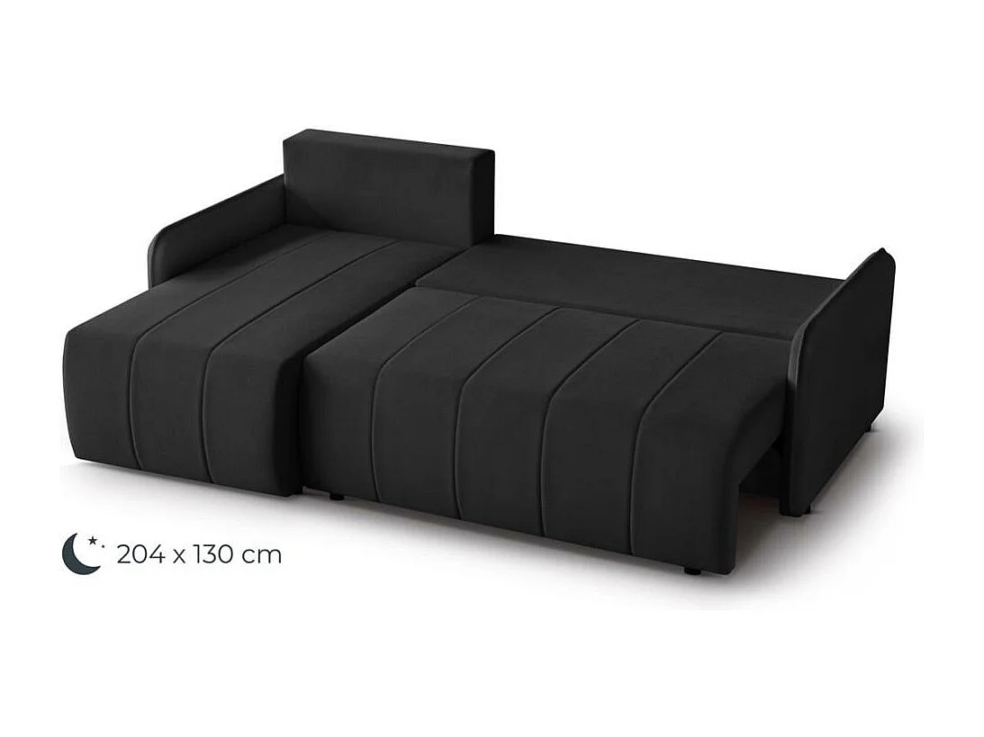 ECKSCHLAFSOFA Capri schwarz