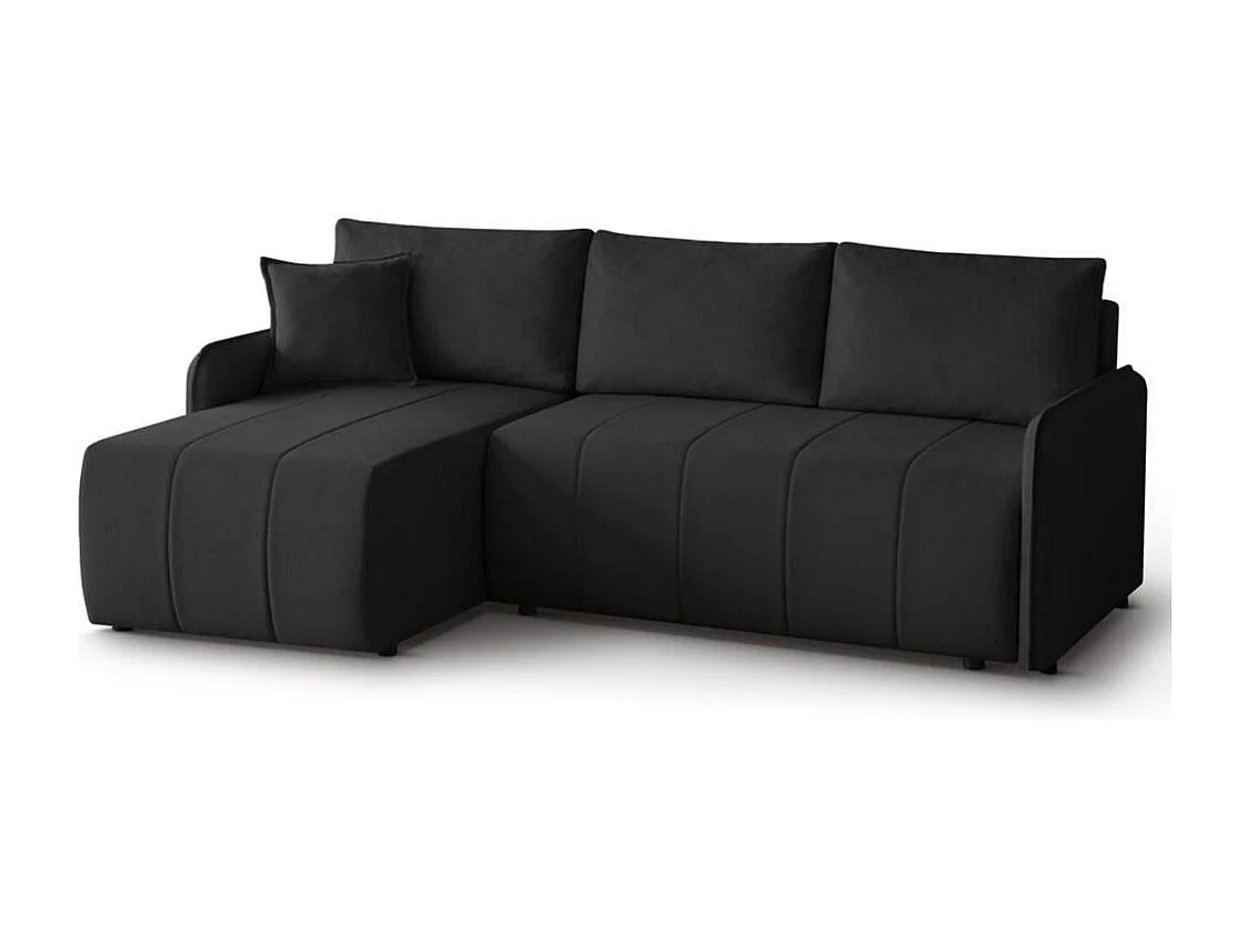 ECKSCHLAFSOFA Capri schwarz
