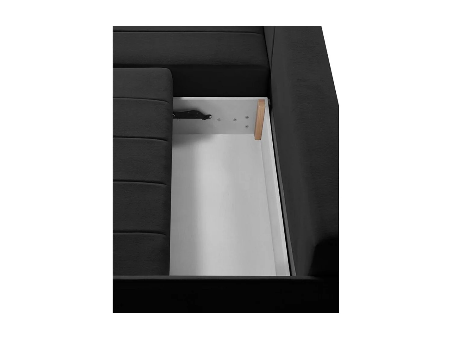 ECKSCHLAFSOFA Capri schwarz