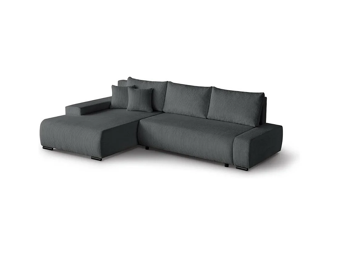 ECKSCHLAFSOFA Draco L Dunkelgrau