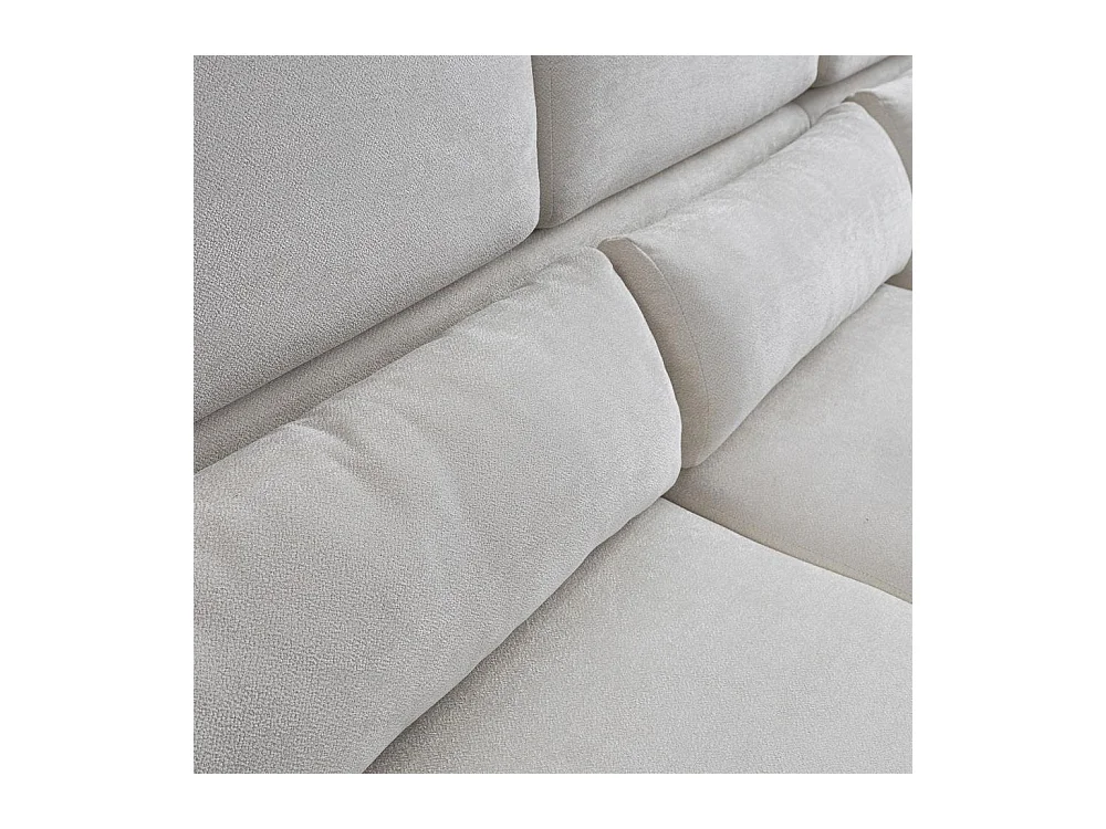 CANAPE FAUTEUIL Milan beige avec pieds métal à gauche