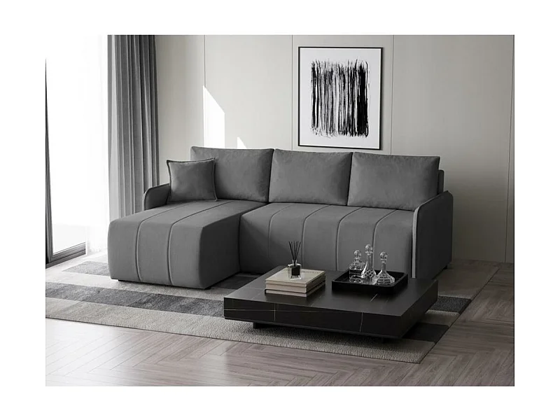 ECKSCHLAFSOFA Capri dunkelgrau