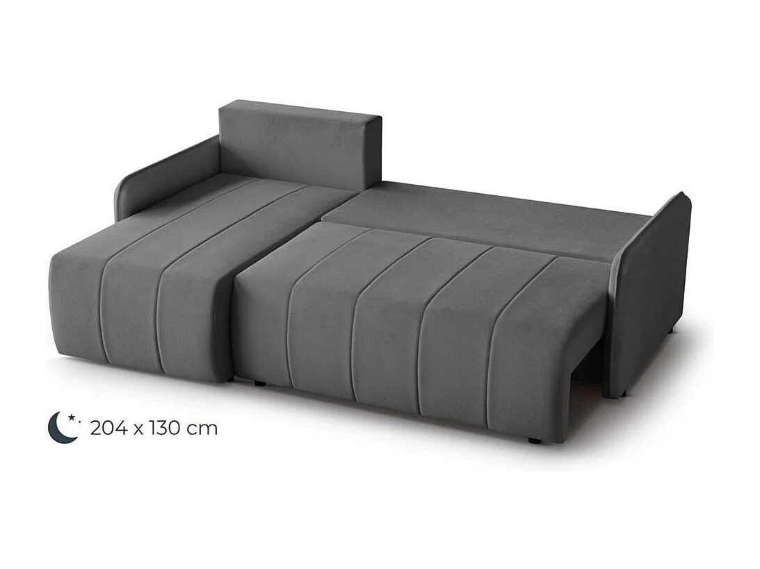 ECKSCHLAFSOFA Capri dunkelgrau