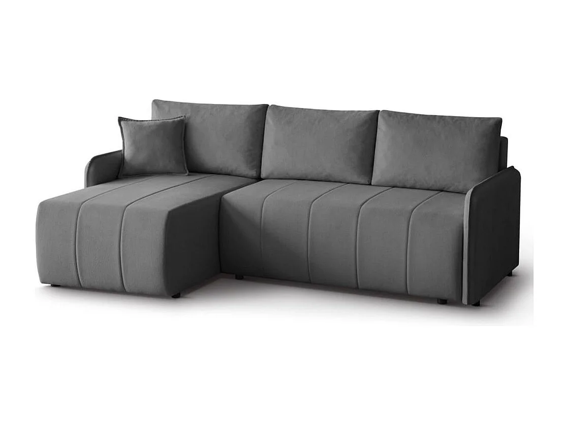 HOEKBANK Capri donkergrijs