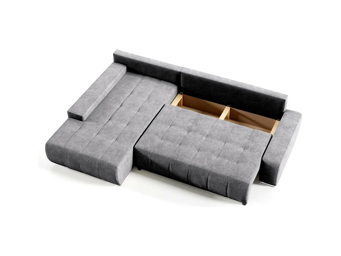 ECKSCHLAFSOFA Draco L Dunkelgrau