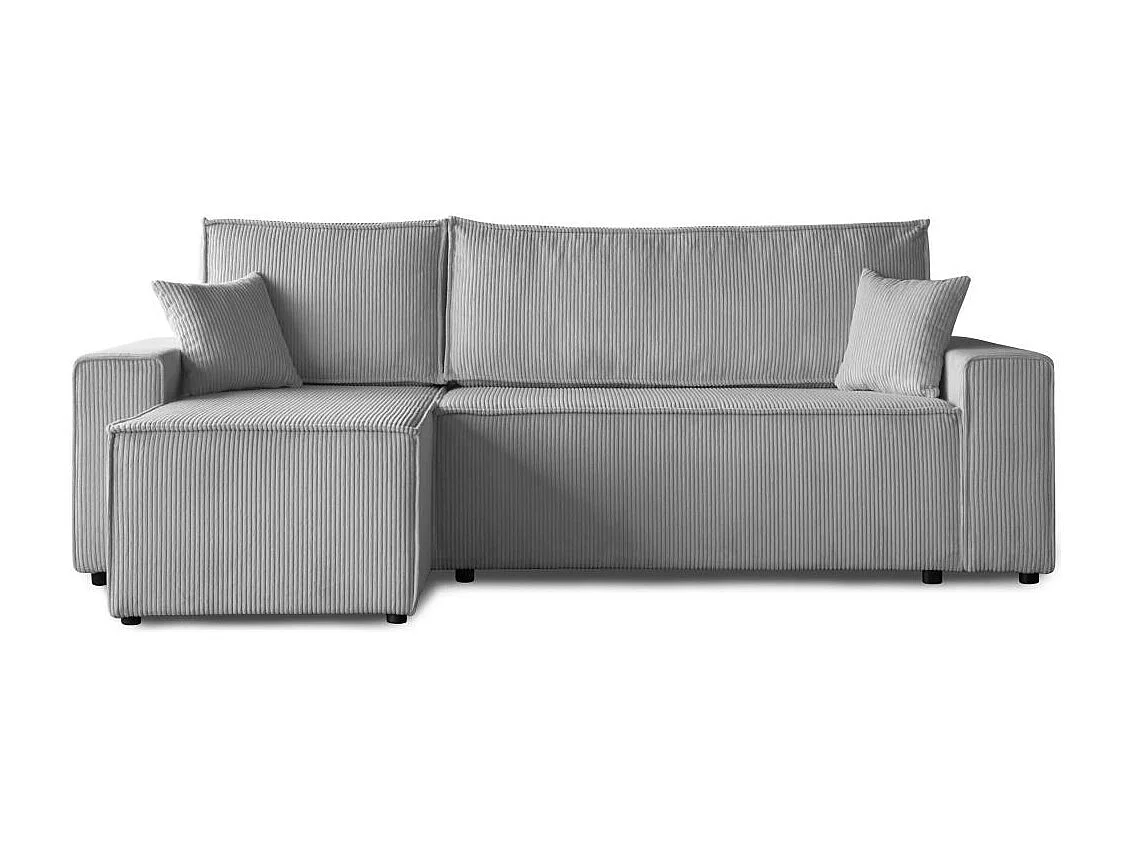 CANAPE AVEC FONCTION LIT Hektor gris clair