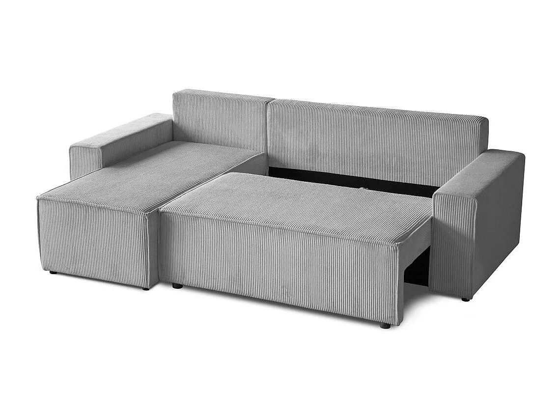 CANAPE AVEC FONCTION LIT Hektor gris clair