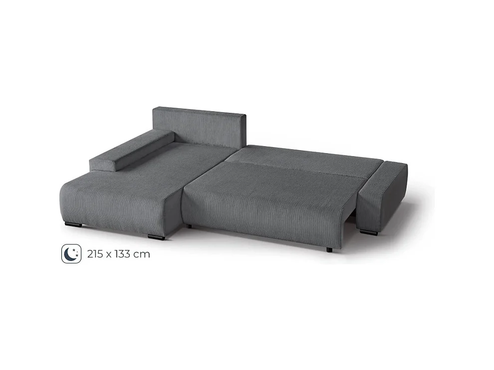 ECKSCHLAFSOFA Draco L Grau