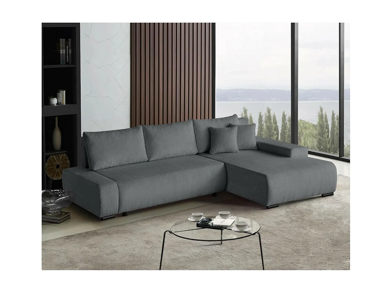ECKSCHLAFSOFA Draco L Grau