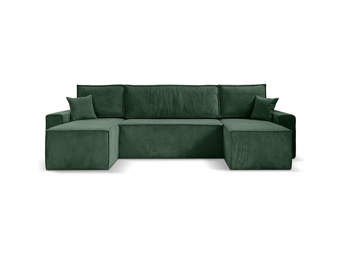 WOHNLANDSCHAFT Hektor U mit Schlaffunktion grün