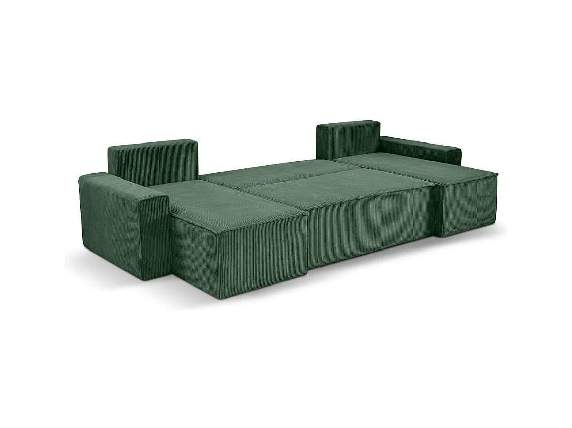 WOHNLANDSCHAFT Hektor U mit Schlaffunktion grün