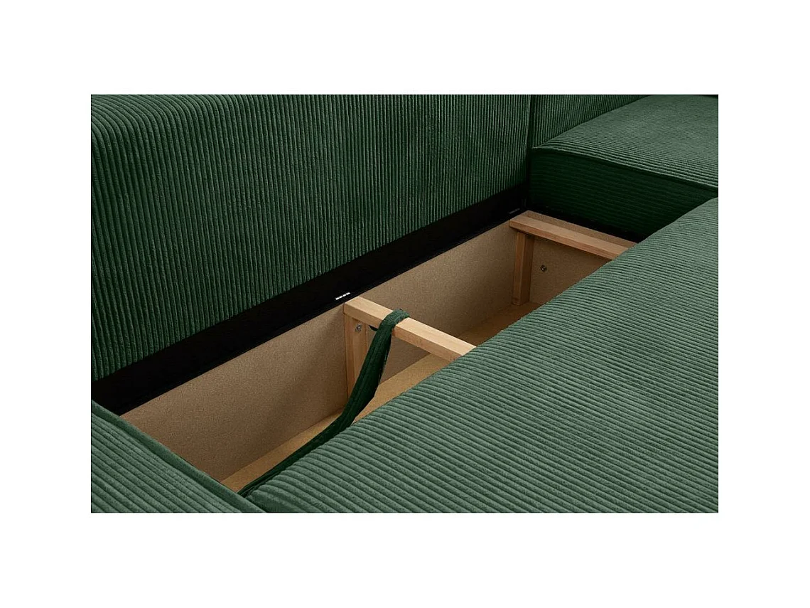 WOHNLANDSCHAFT Hektor U mit Schlaffunktion grün