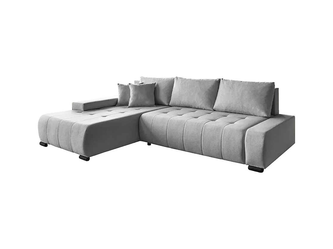 Canapé-lit ECKSCHLAFSOFA Draco L gris clair