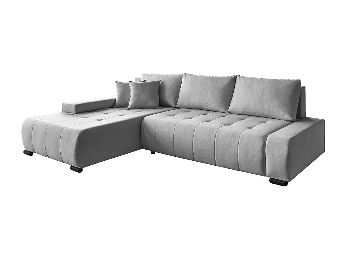 Canapé-lit ECKSCHLAFSOFA Draco L gris clair