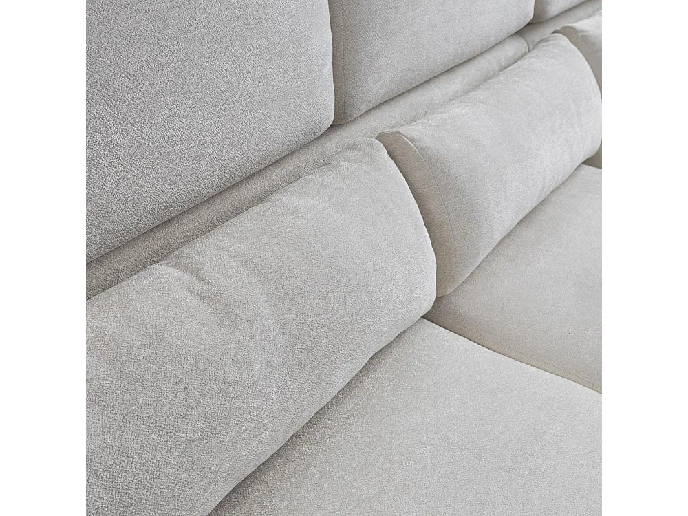 ECKSCHLAFSOFA Milan Beige mit Metallbeine rechts