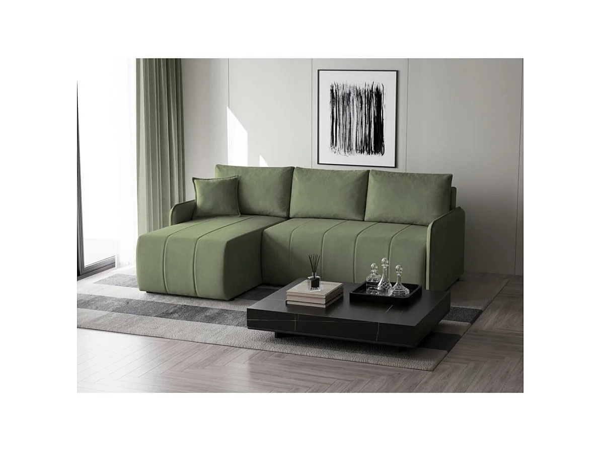 ECKSCHLAFSOFA Capri grün