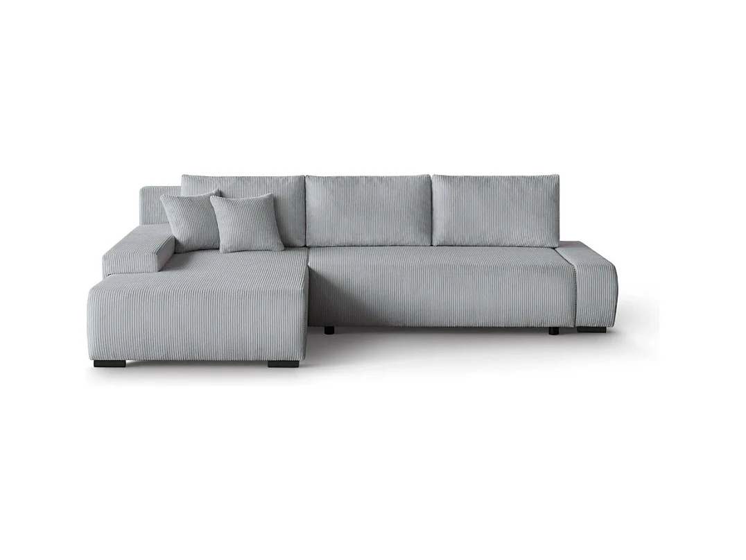 Canapé-lit ECKSCHLAFSOFA Draco L gris clair