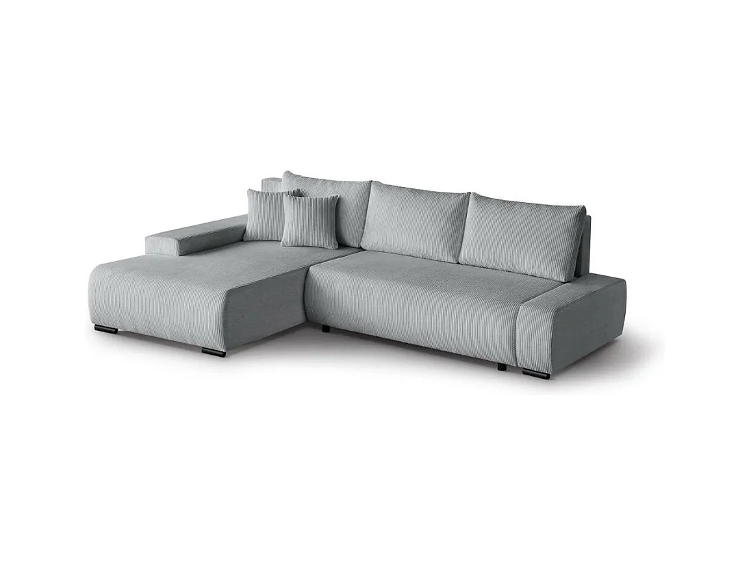 Canapé-lit ECKSCHLAFSOFA Draco L gris clair