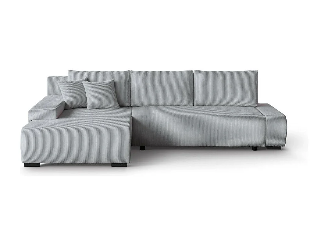 Canapé-lit ECKSCHLAFSOFA Draco L gris clair