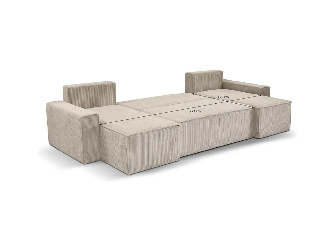 WOONLANDSCHAP Hektor U met slaapfunctie donkerblauw