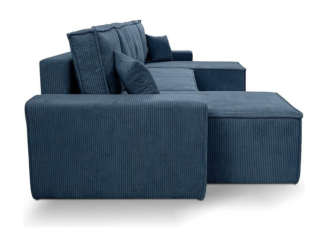 CANAPE Hektor U avec fonction sommeil bleu foncé