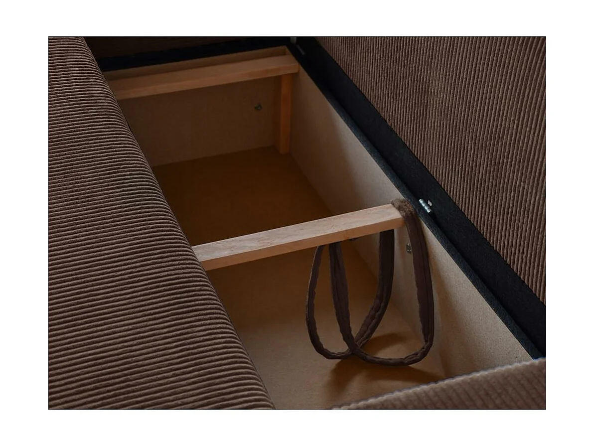 ECKSCHLAFSOFA mit Schlaffunktion Hektor braun